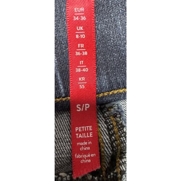 Spanx Women's Distressed Skinny Stretch Blue Jeggings - Size S - Picture 6 of 7